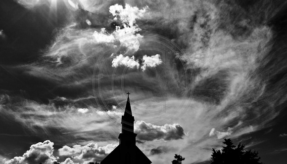 Steeple and Clouds